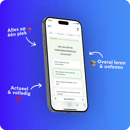 Online examentraining VMBO oefenen voor het centraal examen met de MyTutor app – overal leren en oefenen